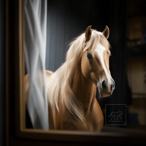 Pferd am Fenster